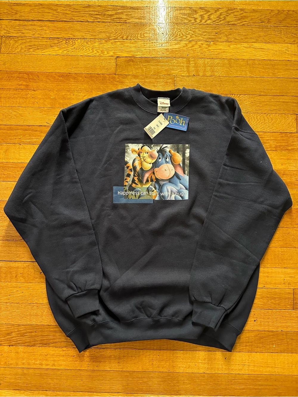 NEW OLD STOCK VINTAGE 90's Tigger Disney Store USA MADE Sweatshirt Blue XL Y2K